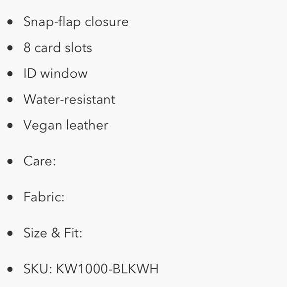 Back to School ๐ Kut From Kloth Striped Wallet - Picture 2 of 6